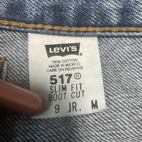 VINTAGE LEVI 517 bootcut jeans - sz 27 / 9 jr - Picture 3 of 11